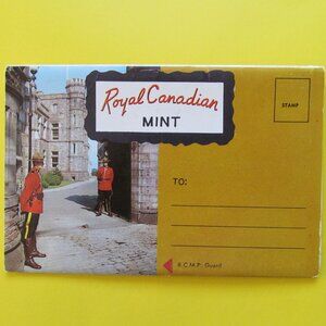 Vintage Royal Canadian Mint foldout postcard booklet